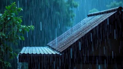 No Ads Rain Sounds for Sleeping  ASMR Torrential Rain On Tin Roof for Deep Night Sleep  Calm Mind
