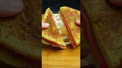 PERFECT and FAST Breakfast Egg Toast shorts