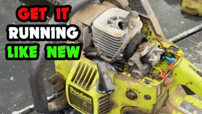 Poulan Pro 2150LE Chainsaw Cleaning Carburetor Replacing Fuel Lines Fine Tuning