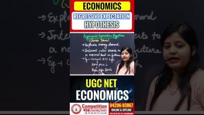 Regressive Expectation Hypothesis  UGC NET Economics Coaching in Chandigarh  Explained Clearly
