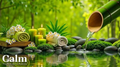 Relaxing Music Relieves Stress Anxiety and Depression Peaceful Piano  Bamboo Water Sounds
