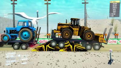 Spintires Mudrunner  Trailer Truck Heavy Load Trailer Mud Wrestling Match Day181