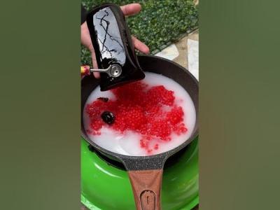 Starfruit soup with red pearls and grass jelly tiktok dessert delicious amazing shorts tiktok