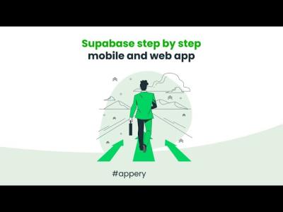 Supabase step by step develop create mobile and web app