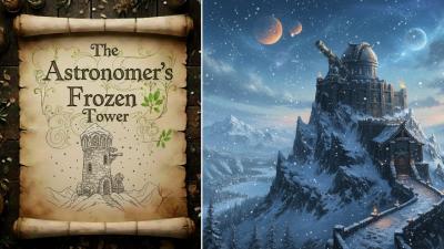 The Astronomers Frozen Tower  Winter Blizzard  Ethereal Music  1 Hour Medieval Fantasy Ambience