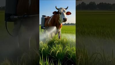The sad story of an old grandmothers crop and a low. ai cowvideos 3danimation grandmother