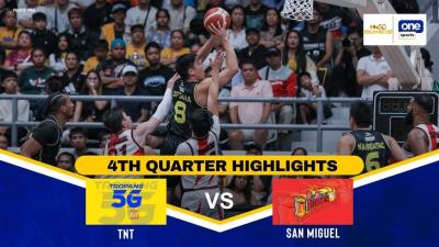 TNT vs SAN MIGUEL  4TH QUARTER HIGHLIGHTS  FINALS GAME 1  PBA SEASON 50 PHILIPPINE CUP  JAN. 21
