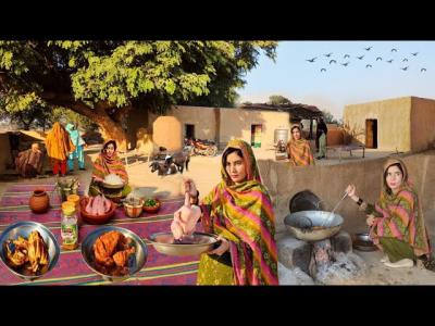 Very Unique Woman Village Life Pakistan  Traditional Food  Old Culture  Morning Routine Pakistan