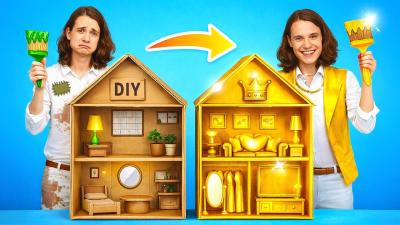 10 VS 1000 Secret Room Makeover Extreme 24Hour Room Transformation