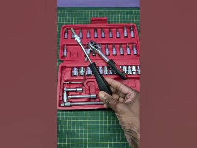 46 Piece Tool Set for Home  Garage  Complete Hand Tool Kit With Ratchet  Sockets ksycreations