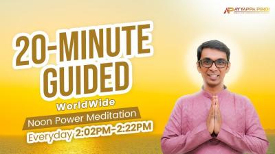 Afternoon 20 Minute Worldwide Guided Afternoon Power Meditation Day1330