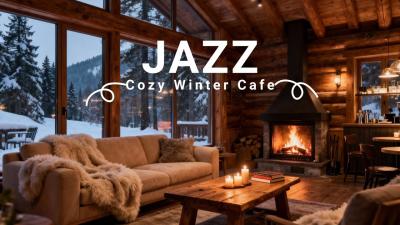 Cozy Winter Jazz Piano for Relaxing Snow Day Ambience  Warm Coffee Shop Vibes