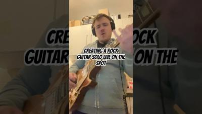 Creating a Rock Guitar Solo Live On the Spot guitarsolo gibson gibsonguitars