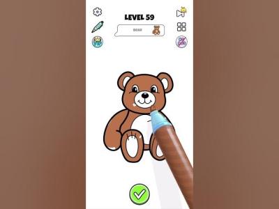 Cute Bear Coloring  Relaxing  Satisfying Color Video
