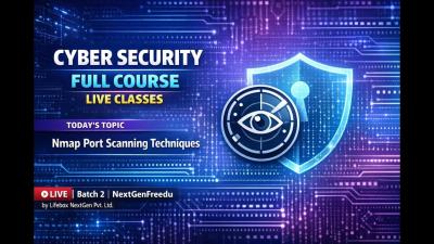 Cyber Security Full Course  Live Class  Nmap Port Scanning Techniques  Batch 2  NextGenFreedu