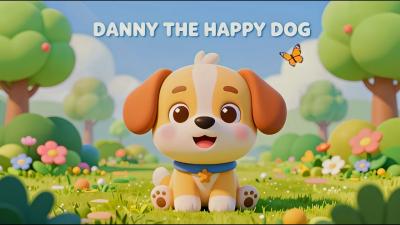 Danny the Happy Dog  Dance Learn  Sing Along  Nursery Rhymes  Fun Kids Songs  RhymbleTV