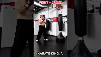 Feint  cross 2shortsvideo shots training shortvideo boxing tutorial russia india indonesia