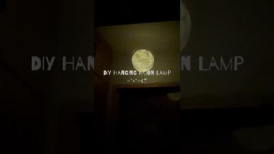 Hanging moon lamp shortsfeed moonlamp craft tutorial fypシ