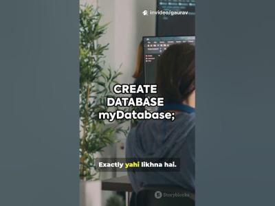 How to Create a Database in SQL  SQL Basics shorts