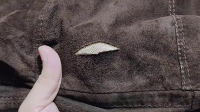 How to repair your leather jacket step by step with just a needle and thread in a very easy way