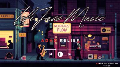 Lofi Jazz Study Music  Deep Focus ADHD Study  Work  Neurojazz Flow Album