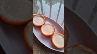 Orange posset  Easy  Quick Recipe dessert shorts youtubeshorts ytshorts