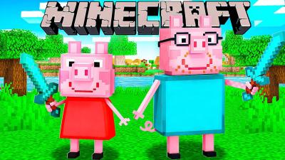 Peppa Pig  Daddy Pig PLAY MINECRAFT