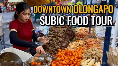 Philippines Food Tour in OLONGAPO City  INSANE Street Food in Subic Zambales