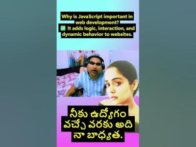Q Why is JavaScript important in web development