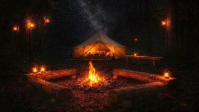 RELAXING  COSY CAMPFIRE  CRACKLING FIREPLACE SOUND  Unwind Satisfying Deep Sleep Stress Relief