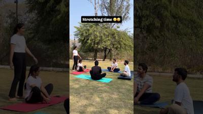 run yoga yogafun comedystretchingtime instagram reels ytshortsvideo
