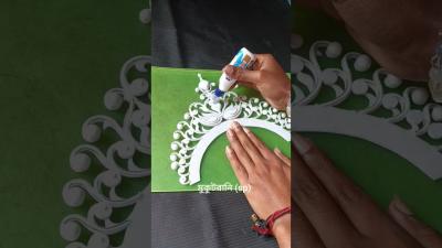 satisfying mukut making ....satisfyingvideo tutorial making
