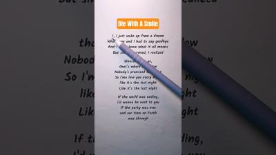 Sing Along  Learn English  Die With a Smile Karaoke
