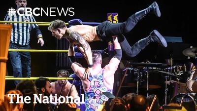 TheMoment wrestlers battled in front of a live orchestra