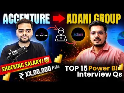 TOP 15 Power BISQL Interview Questions  He cracked Adani Renewables 