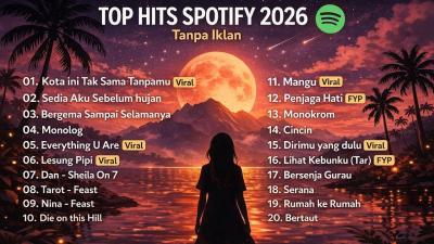 TOP HITS SPOTIFY 2026  LAGU INDONESIA PALING VIRAL TRENDING TIKTOK  TANPA IKLAN spotify