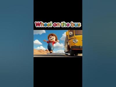 Wheels on the Bus  Fast Version  Millo Kids shorts nurseryrhyme cartoon childrenssongs