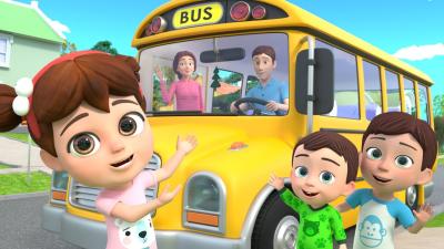 Wheels on the Bus Sing Along  Lalafun Nursery Rhymes  Kids Songs