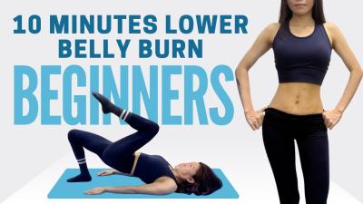 10 MIN Lower Belly  Deep Core Workout  Flat Stomach Pilates No Equipment