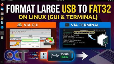 2 Ways to Format a Large Capacity USB Flash Drive in Linux as FAT32