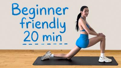 20 Min Beginner Friendly Pilates Workout  Full Body Slim  Tone