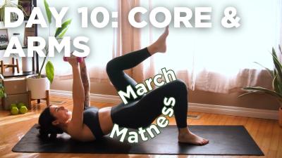 20 MIN DEEP CORE  ARMS PILATES WORKOUTRESISTANCE BANDAT HOME MAT PILATES