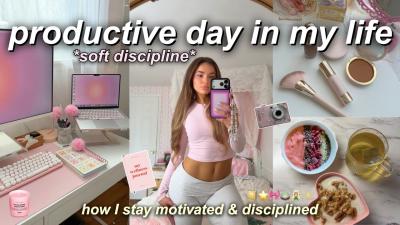 7AM PRODUCTIVE DAY IN MY LIFE workout routine meal prep  self care