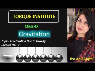 Class 9 Science  Gravitation  Lecture3  Acceleration Due to Gravity