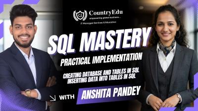 Creating Database and Tables In SQL  Inserting Data into Tables in SQL