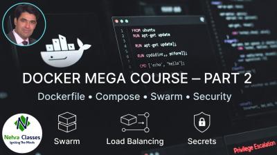 Docker Course Mega Premiere Part2 Dockerfile Compose Swarm Security  Secrets Full Deep Dive