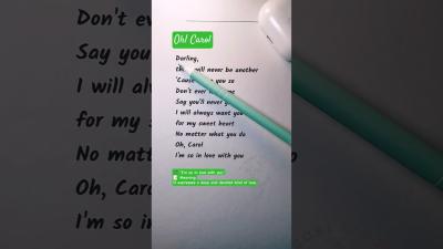Easy English Karaoke  Oh Carol  Sing  Learn English