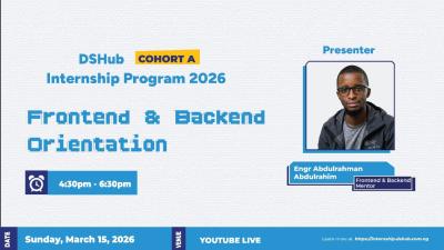 Frontend Development Mobile  Web Orientation Program