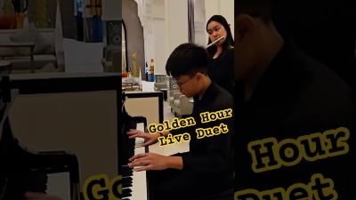 Golden Hour Piano Flute Duet  Live Music Performance at a 5star Hotel