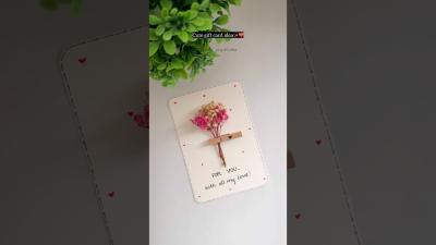Handmade card for your loved ones  easy gift card ideas diy craft handmade giftideas couple